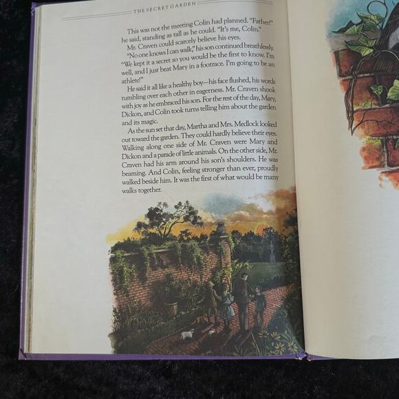 The Secret Garden by Frances Hodgson Burnett | 1988 | VTG Troll Illustrated Book - Picture 5 of 9